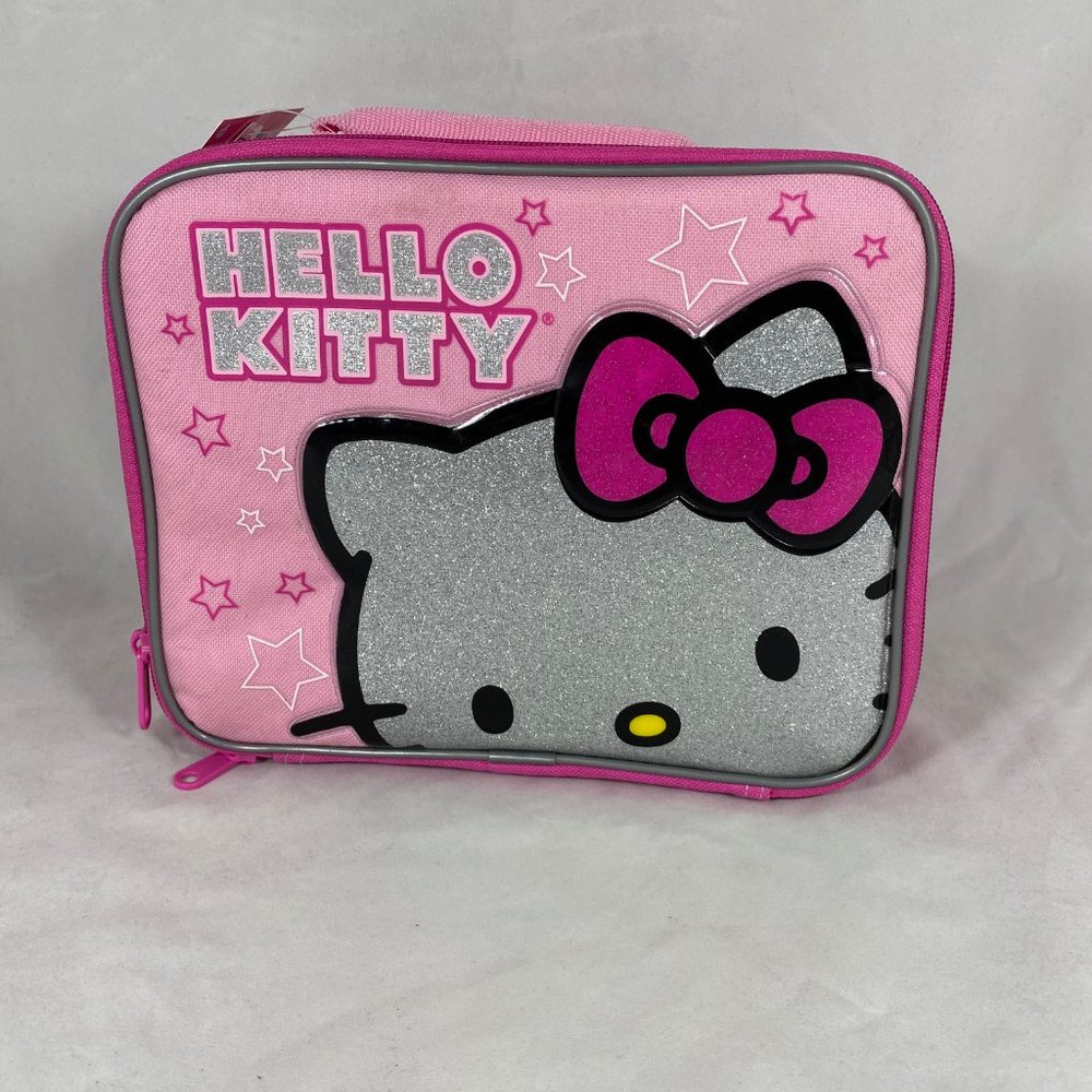 Sanrio Hello Kitty Rectangle Lunch Box  SIL-3429 Pink NWT